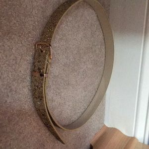 Old navy gold glitter belt